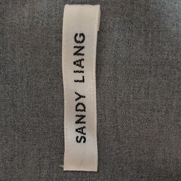 NWOT Sandy Liang Suno Pants Light Grey Size 8 - Picture 8 of 11
